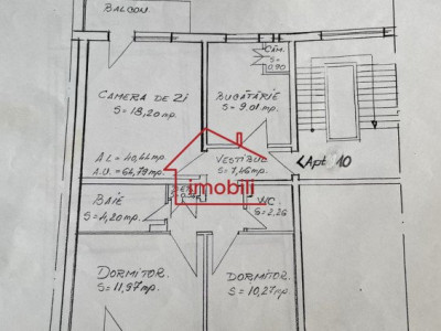 Oferim spre achizitie apartament cu 3 camere in cartierul Marasti